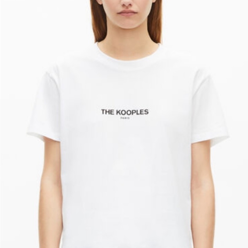 The Kooples White Logo Tee